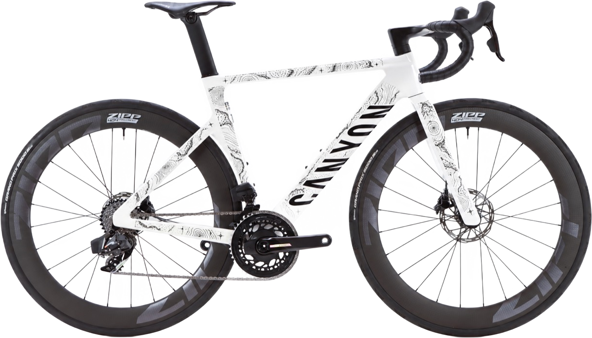 Erosion Map Frame Design shown on an example bike