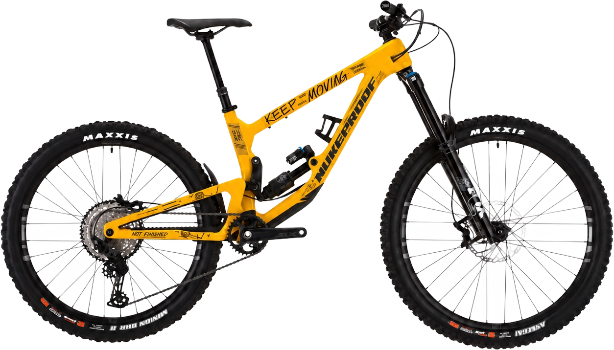 Keep Moving Frame Design shown on an example bike