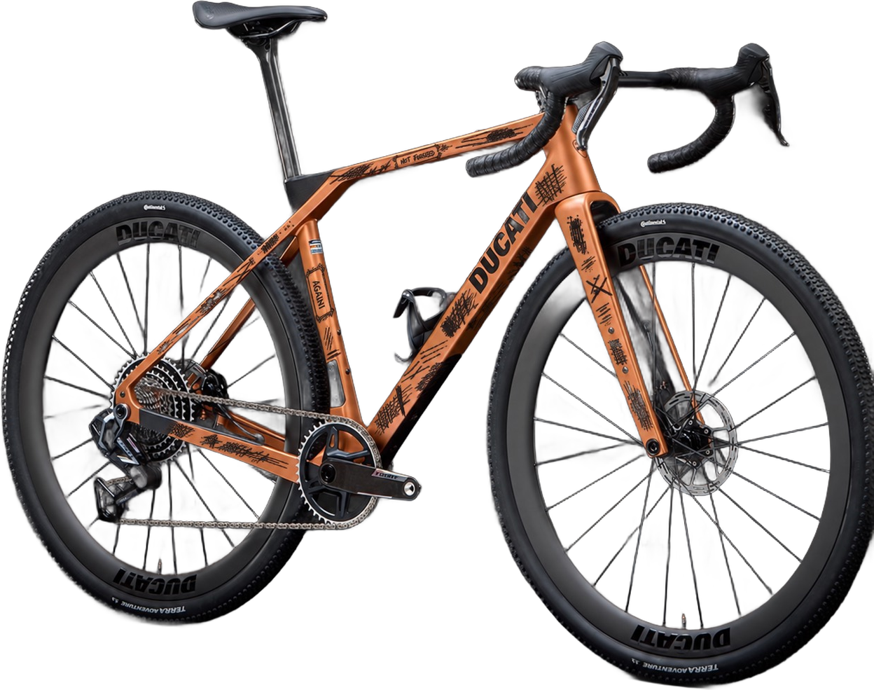 Not Finished Frame Design shown on an example bike