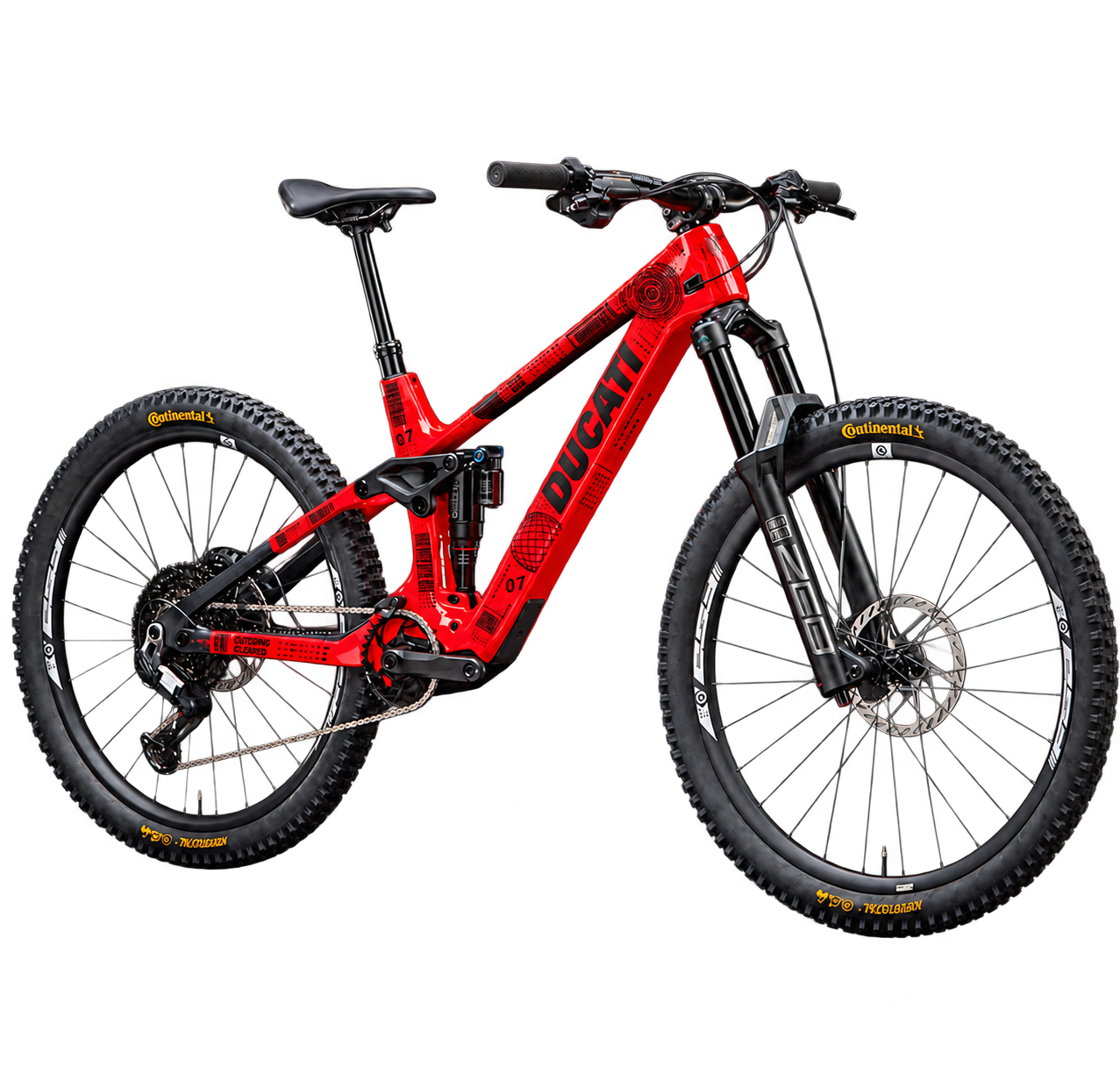 Send It Tech Frame Design shown on an example bike
