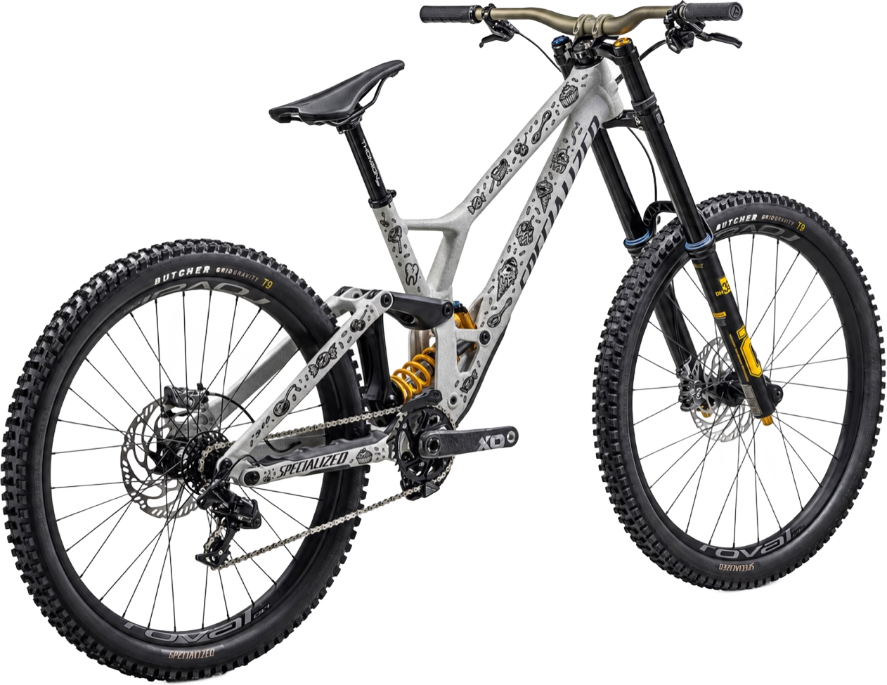Snack Attack Frame Design shown on an example bike